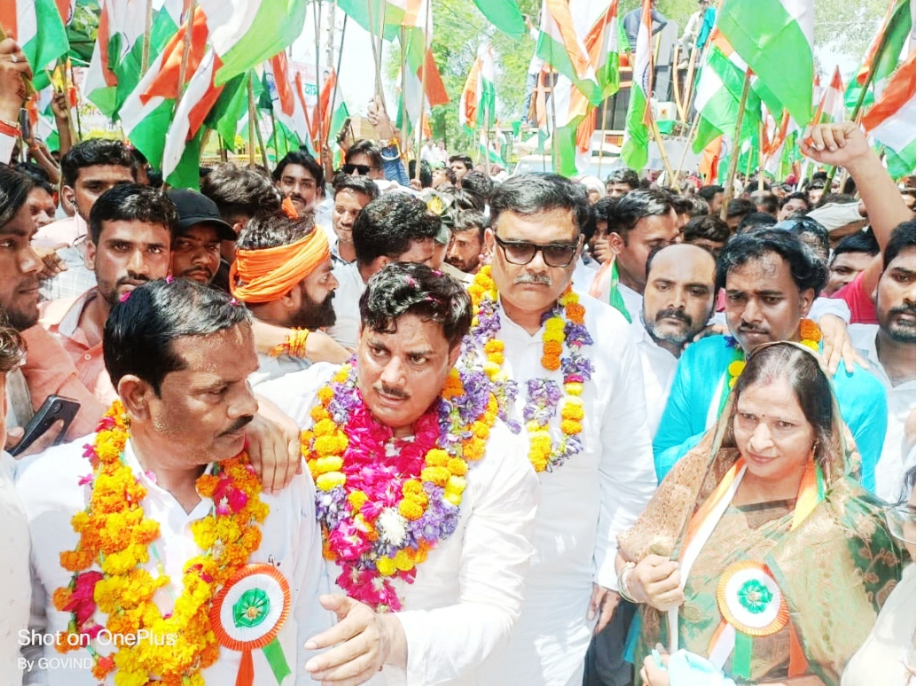 Gursahaiganj News:भाजपा नेता की तिरंगा यात्रा में उमड़ा जन सैलाब