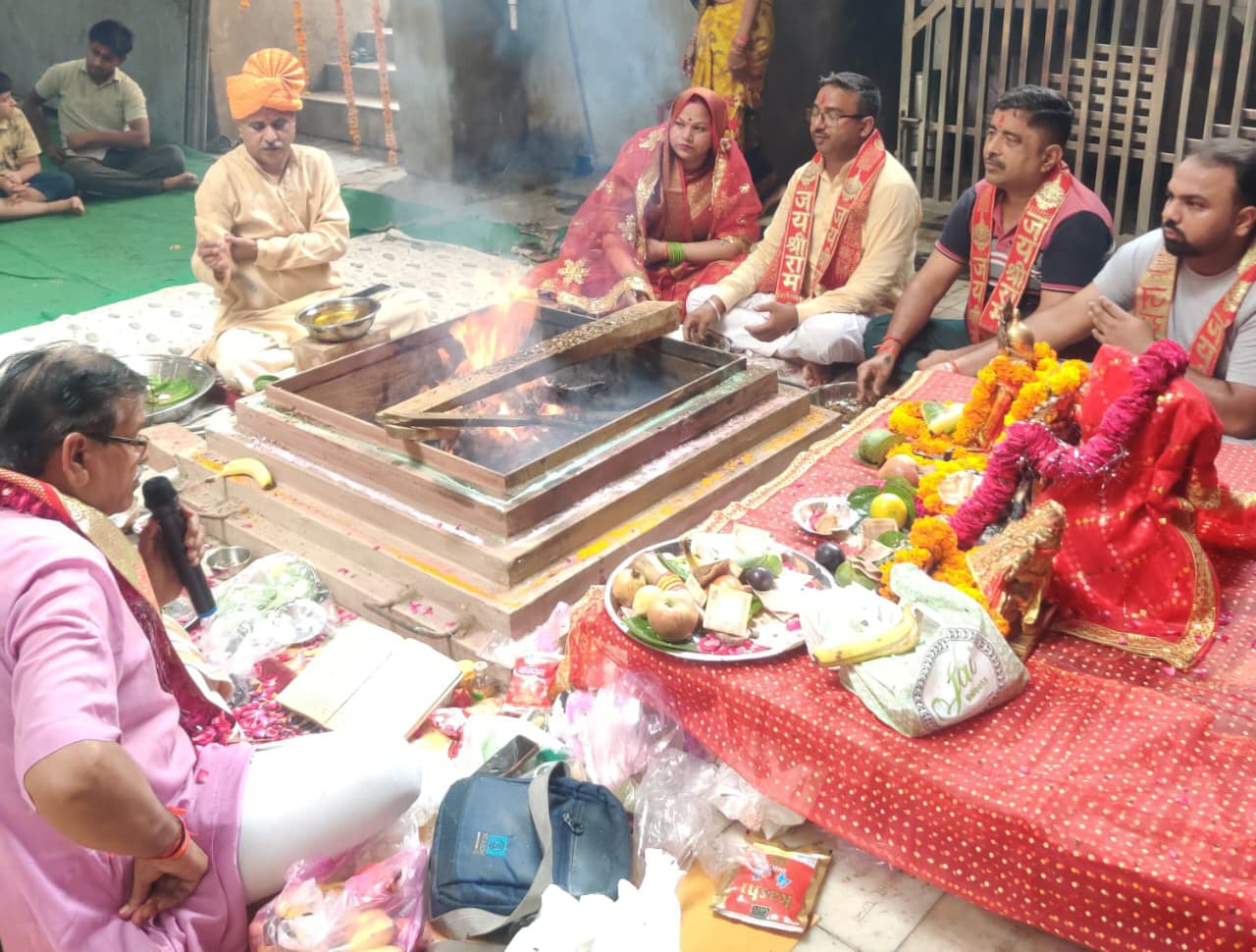 Hathras धूमधाम से मनाई  सिद्ध पीठ पथवारी माता मंदिर की वर्षगांठ