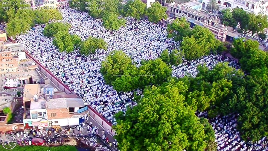  शांतिपूर्ण ढंग  से अदा की गई ईद उल अजहा की नमाज